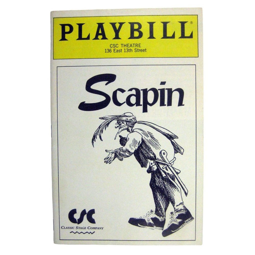Scapin Playbill January 1993 Theatre Alexander Draper Stanley Tucci Testa